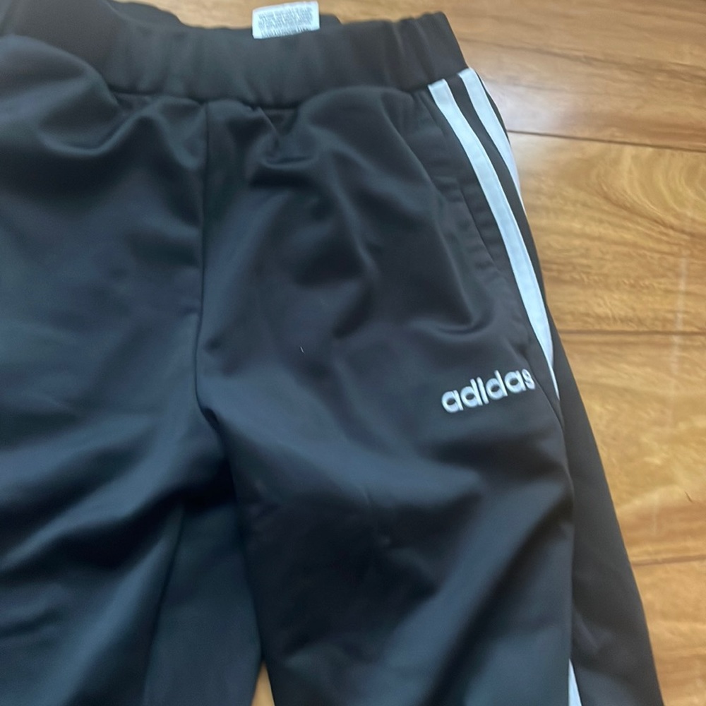Black Adidas youth track pants
